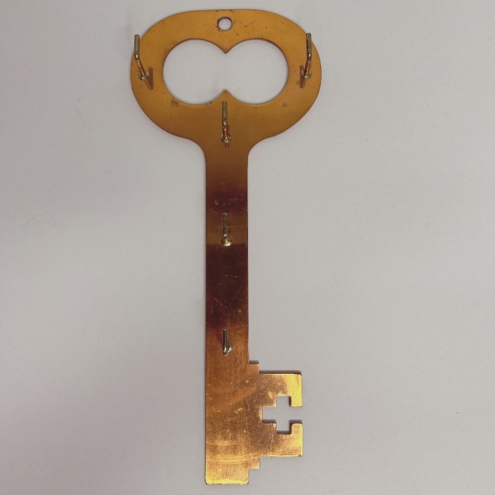 Vintage Copper Key Hooks Wall Rack 1960s Japan